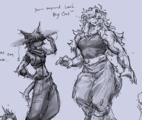 cropped sketch of my ocs with rough shading cropped sketch of my ocs with rough shading