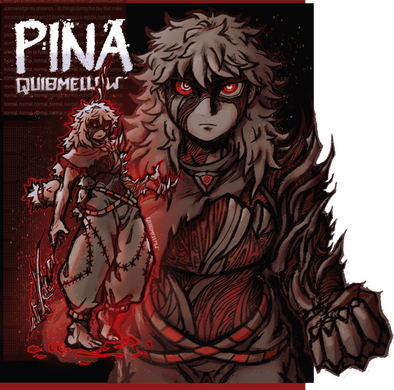 Poster-like render of a fullbody n halfbody for Pina (artfight) Poster-like render of a fullbody n halfbody for Pina (artfight)