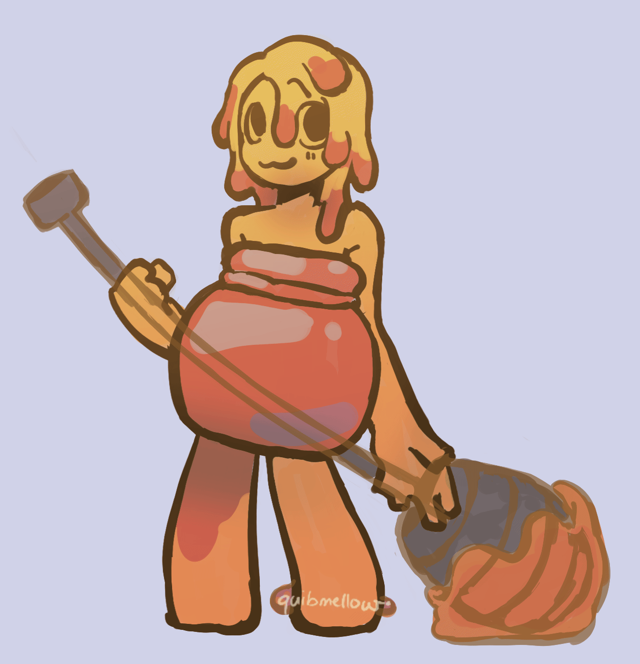 short fully animated colored honey girl design idle short fully animated colored honey girl design idle