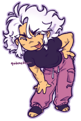 colored chibi of my own oc, luné
