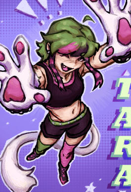 cropped, shaded n colored fullbody drawing of Tara (artfight)